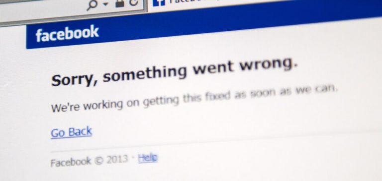 Facebook erro 1
