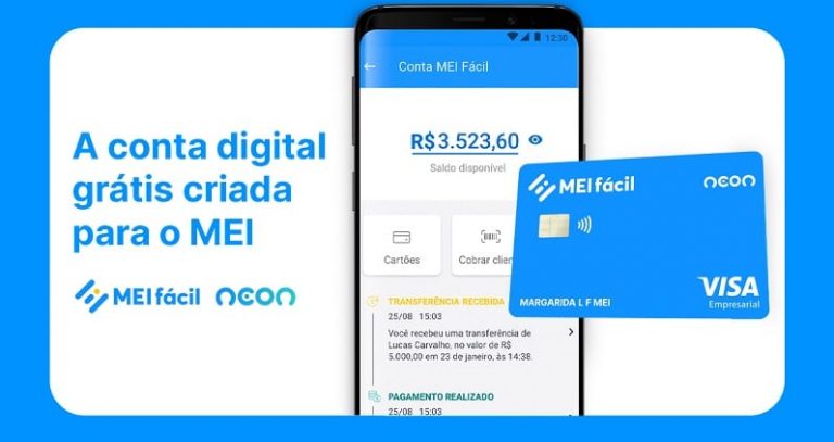 Neon lanca conta digital focada em microempreendedores