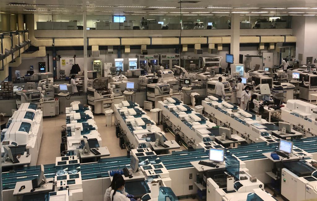 Núcleo Técnico Operacional de Alphaville, onde é processada a maior parte dos exames realizados nos laboratórios da Dasa 
 | Foto: Divulgação