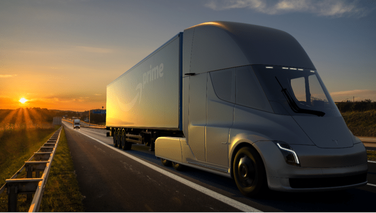 logtechs tesla semitruck