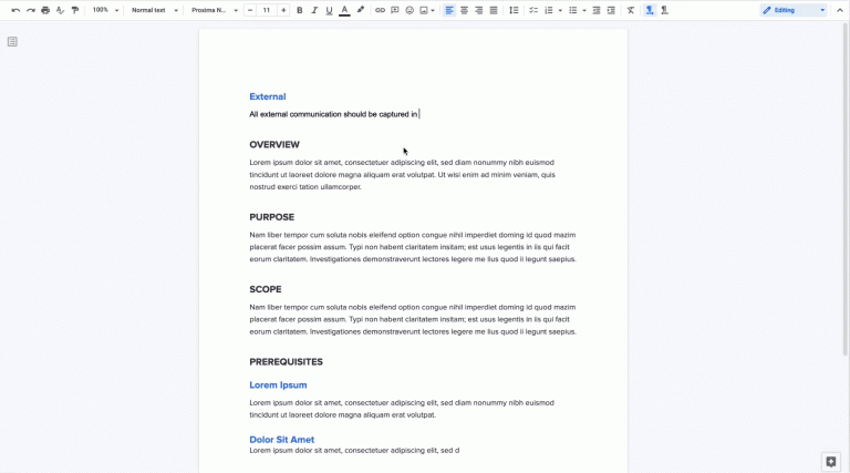 google docs