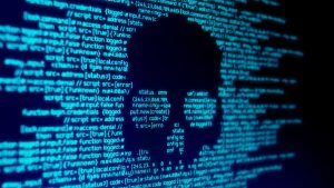 hacker cibersegurança crânio