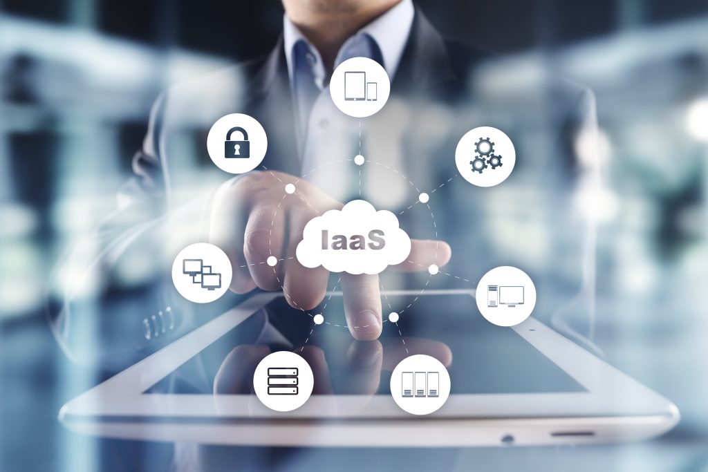 Iaas,,Infrastructure,As,A,Service.,Internet,And,Networking,Concept.