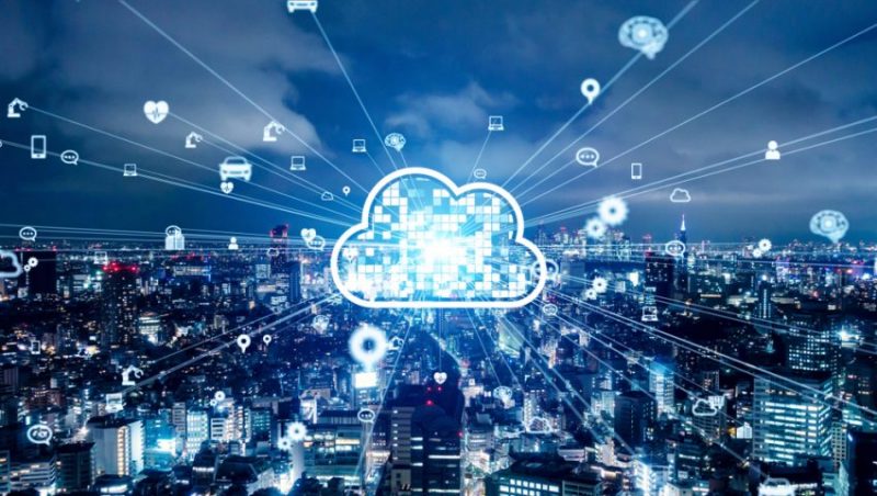 Cloud,Computing,Concept.,Communication,Network.