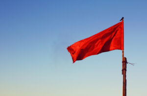 bandeira vermelha