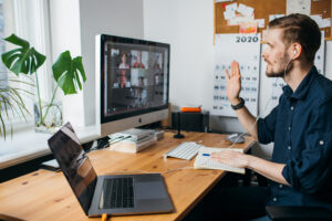 home office, trabalho remoto, software de colaboração