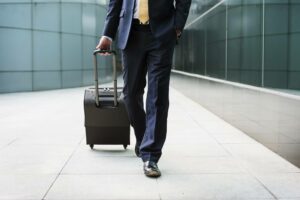 viagem, executivo, mala
