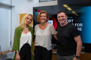 Luísa Fedrizzi, Paula Englert e Cesar Gon