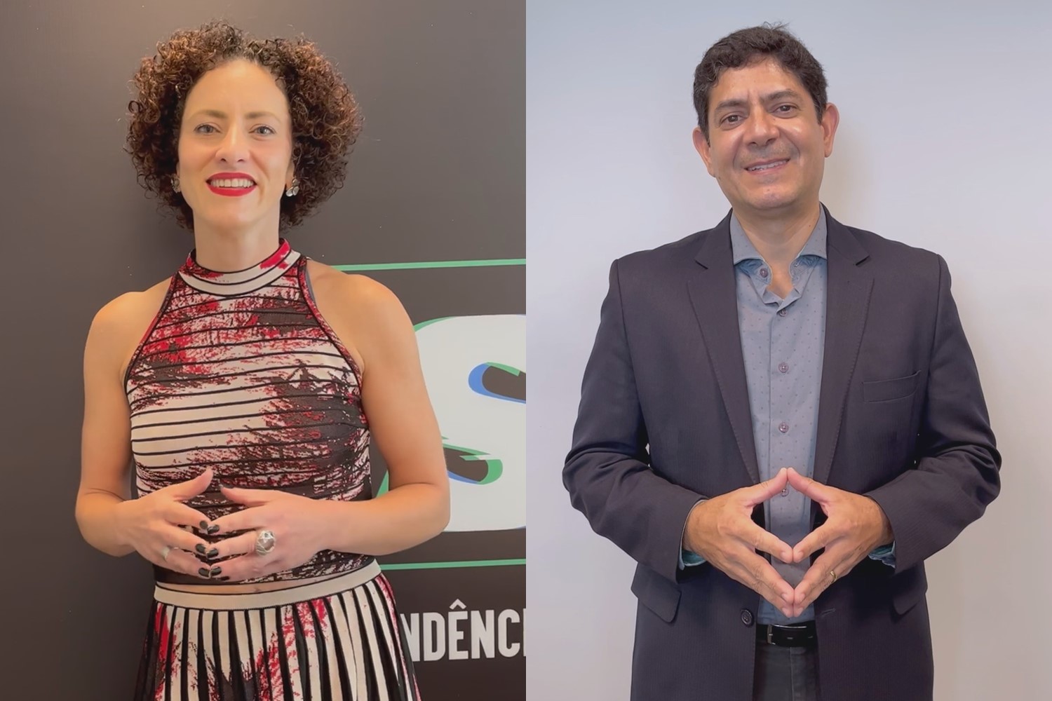 Auana Mattar, TIM; Cesar Santos, Claro