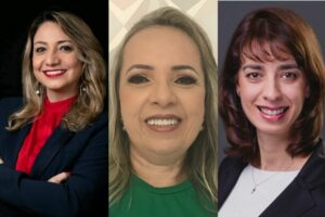 Claudia Marquesani, Vanusia Bezerra e Adriana Valério, mães em tech
