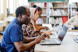 refugiado, refugiados, computador, tecnologia, ensino, aula