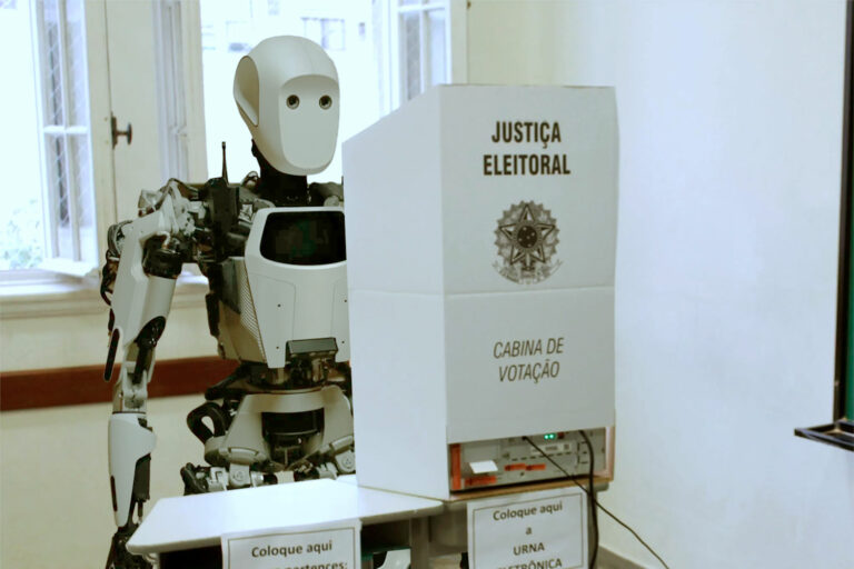 Uma inteligência artificial treinada com informações ruins não deve ser usada para confundir eleitores – Ilustração: Paulo Silvestre