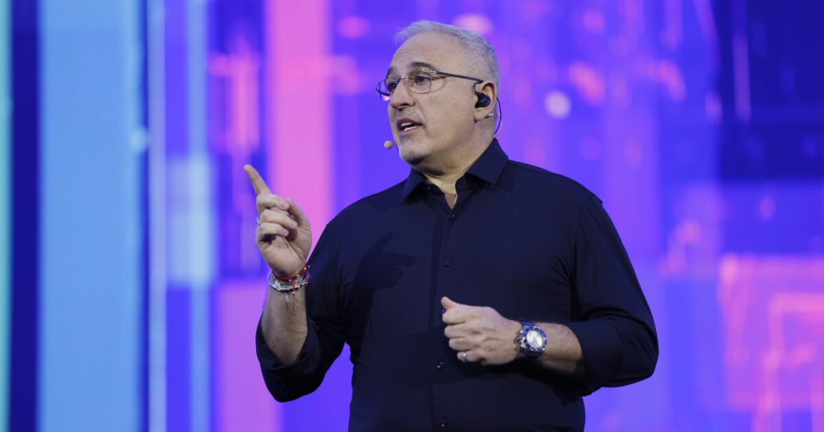 Antonio Neri, CEO da HPE, no Discover 2025, realizado na Sphere em Las Vegas, nos Estados Unidos