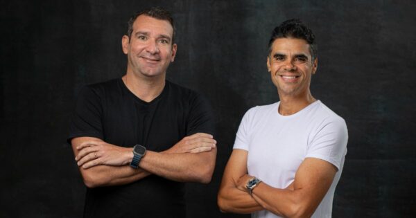 Marcio Santana, CEO da Softplan, Ionan Fernandes, CEO da Starian