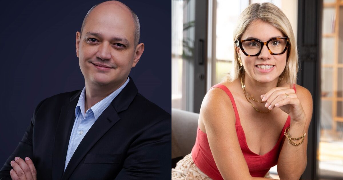 Cleber Santos, country manager da Concentrix no Brasil, e Sarita Besada, vice-presidente de operações de CX da empresa. Imagens: divulgação