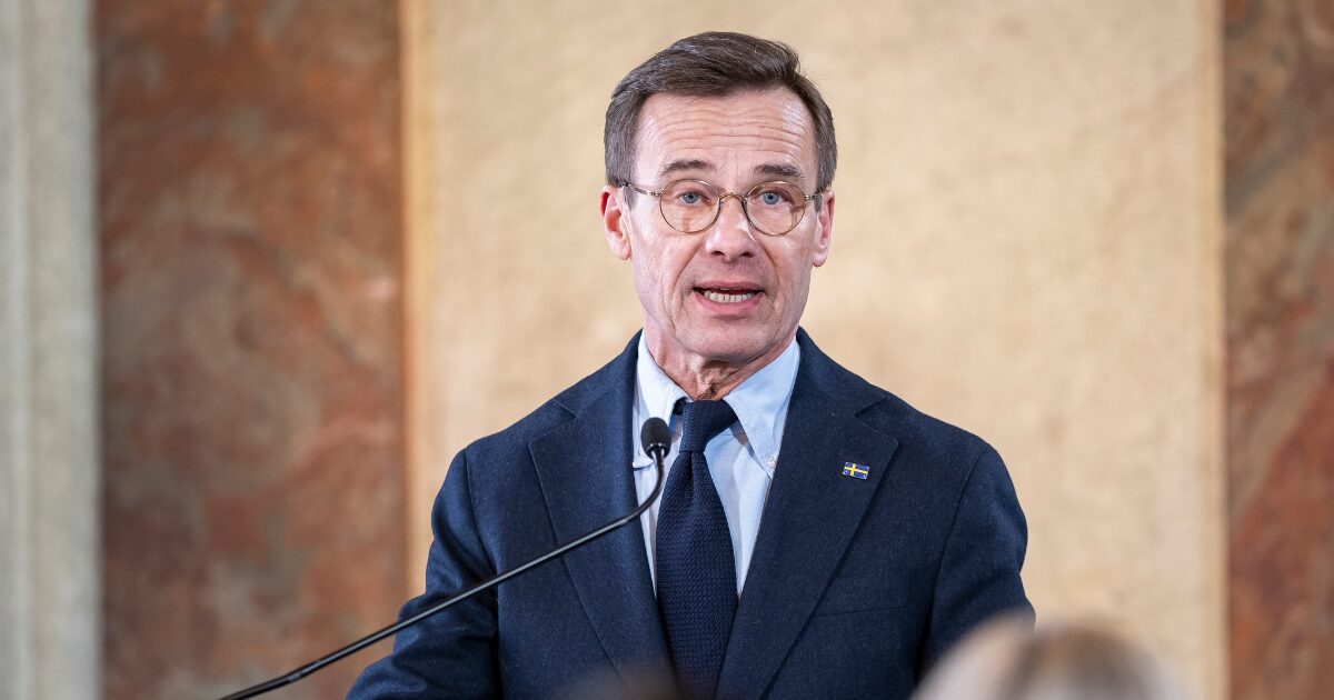 Ulf Kristersson, primeiro-ministro da Suécia. Imagem: Shutterstock
