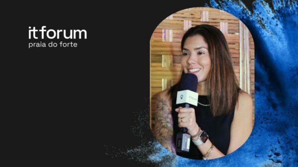 Mayla Dornas, CIO da Naturgy, durante entrevista no IT Forum Praia do Forte