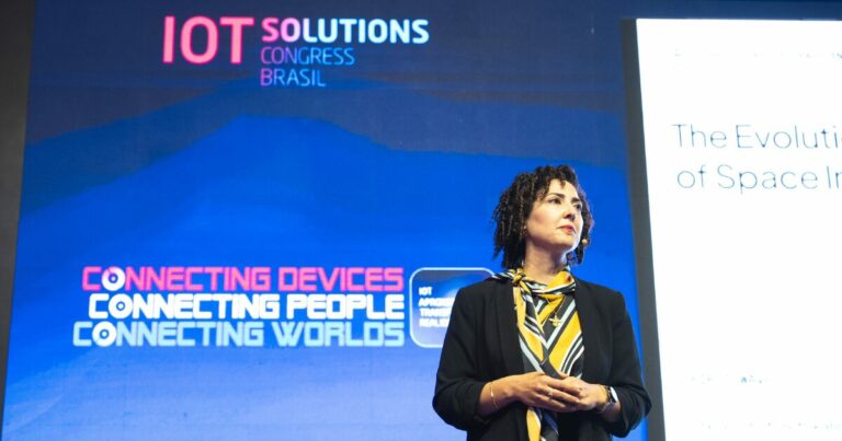 Negar Feher, CEO da Orbital Outpost X. Imagem: Organização do evento/Divulgação, espaço