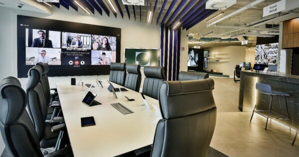 Imagem do Business Experience Studio da Samsung em São Paulo.Business Experience Studio Samsung