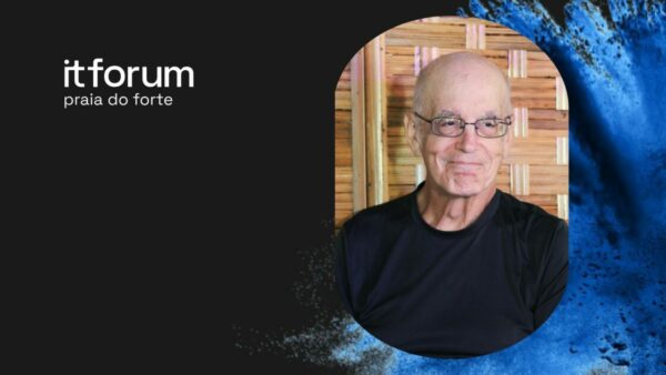 Imagem de Gary Bolles, especialista em inteligência artificial e autor, em destaque no material do evento IT Forum Praia do Forte.