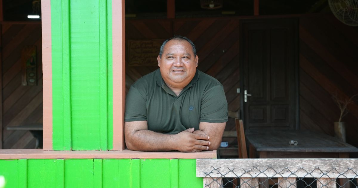 Roberto Brito de Mendonça, liderança local e fundador da Pousada do Garrido. Foto: Marcelo Kohek/Oitorama