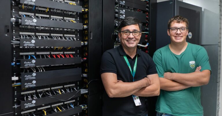 Marcelo Santos e Antônio Chaboudt, do COB. Foto: Mariana Sá/ COB