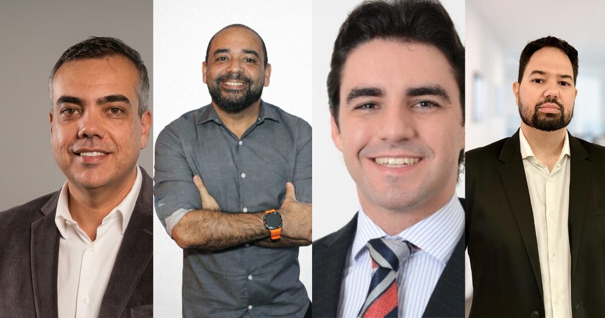 Da esquerda para direita: Rogerio Marchini Santos, QMC; Alex Dias, Ábaco Consulting; Luis Marques, Sodexo e Alexandre Rodrigues, TP-LINK (Imagem: divulgação)
