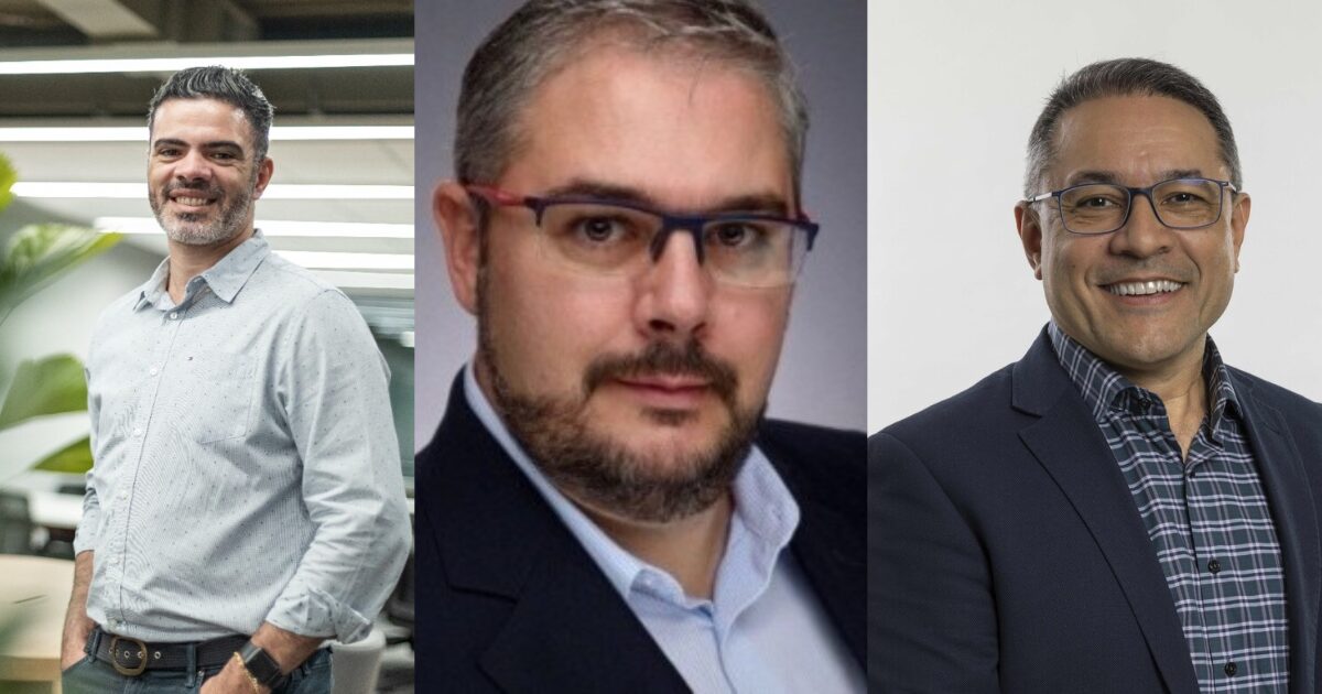 Luiz Cruz, CIO da Unimed-BH; Thiago Spósito, sócio da Add Value; e Leonel Oliveira, country manager da Nutanix Brasil (Imagem: reprodução/LinkedIn)