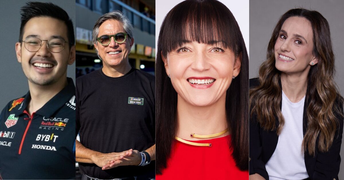 Lucas Leung, Oracle; Santiago Chamorro, Nascar Brasil; Mika Yamamoto, Veeam Software e Ana Carolina Garini Scarcello, Escola da Nuvem; novos executivos da semana